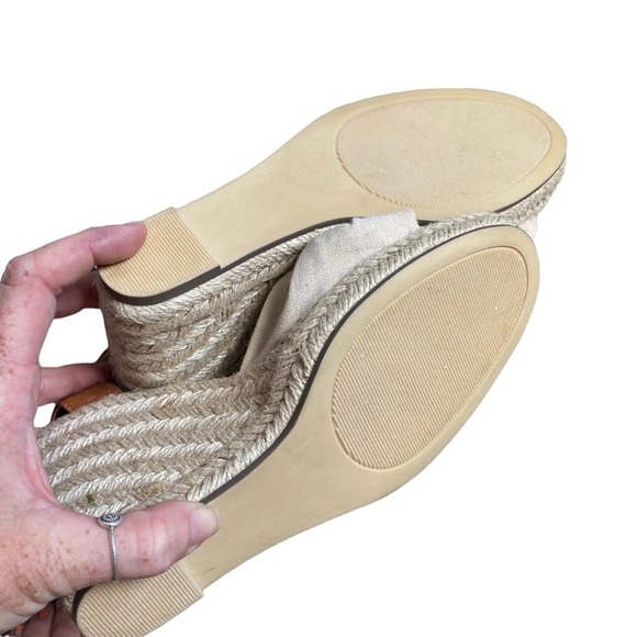 JustFab Tan and Cream Wedges - Picture 4 of 5